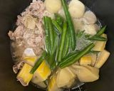 炊飯器で簡単！筍と里芋とインゲンの煮物作り方3写真