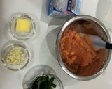めんたいクリームパスタ作り方1写真