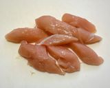 鶏ささみとちくわの炒め★おろしポン酢がけ作り方5写真
