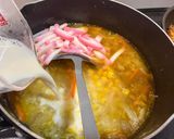 野菜たっぷり♪豚挽肉のちゃんぽん風スープ作り方5写真