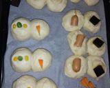プチXmas会Snowマンのパン作り方3写真