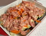 さっぱり 米なすと豚肉のレンジ蒸し作り方3写真