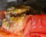 鶏もも生姜おこわのトマトファルシ作り方6写真