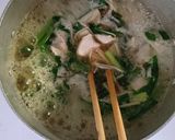 鶏ささみと ニラ えのきの 和風スープ♬作り方6写真