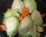 キャベツひと玉と手羽元の薄味ポトフ作り方4写真