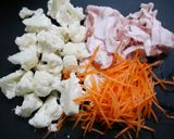 簡単！豚バラカリフラワー作り方1写真