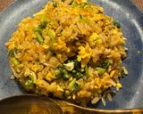 鰹節が決めて！大根の葉の漬けもの炒飯作り方8写真