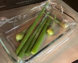 豚肉とジャンボニンニクの芽醤油麹炒め作り方1写真