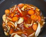 秋味！キノコが香る旨辛ユッケジャンスープ作り方8写真