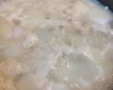 冬瓜と鶏むねひき肉のスープ作り方3写真