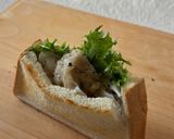 カフェ風？胡椒焼売のポケットサンドイッチ作り方4写真