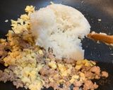 淡竹筍と挽肉のチャーハン♬作り方3写真