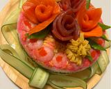 ちらし寿司ケーキ♡ひな祭り♡誕生日にも♡作り方14写真
