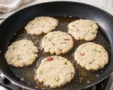 アジアン風味!ぷりっ!つるっの海老の豆腐焼き作り方4写真
