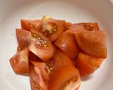 切って和えるだけ！トマトの姜葱醤和え作り方2写真