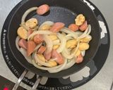 ワンパンで♪濃厚トマト味♪鉄板ナポリタン作り方5写真
