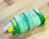 きゅうりで巻く鶏むね＆梅の彩り和風ロール作り方8写真
