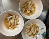 肉無チクワ洋風梅味噌クリーム味野菜炒め作り方2写真