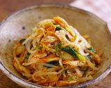 レンジで★鶏ささみと白菜キムチともやしの和え物作り方7写真