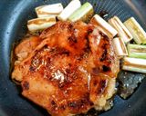 肉料理！長葱鶏もも肉の照り焼きチキン作り方10写真