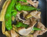 味噌と冷やし中華のタレで豚夏野菜油炒め作り方7写真