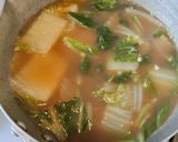 白菜とアサリの韓国風スープ作り方6写真