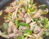 鶏モモ肉と白菜のあんかけ丼作り方7写真