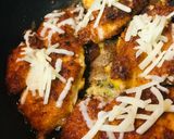 鶏胸肉の揚げ焼き一口チーズチキンカツ作り方2写真