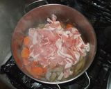 蓮根ごぼう煮物♪簡単豚肉根菜煮物作り方6写真