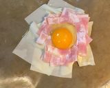 ワンタンの皮で巣篭もりエッグ作り方4写真
