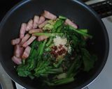菜の花とベーコンのペペロンチーノ作り方8写真