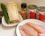 ささみズッキーニえのきの低脂質無水カレー作り方1写真
