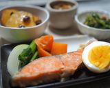 鮭の味噌粕蒸し定食作り方4写真