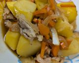 簡単肉じゃが。麺つゆ使用作り方4写真