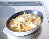 簡単おつまみ【白菜漬けの卵とじ】作り方3写真