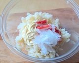 摘果メロンの塩漬＆カニカマのポテトサラダ作り方3写真
