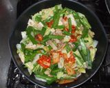 豚肉白菜キムチ炒め♪簡単ニラ作り方7写真