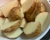 揚げ焼き!皮付き🥔フライドポテト🍟作り方1写真