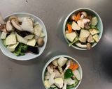 肉無豆腐コク旨クリーミー麻婆味野菜炒め作り方12写真
