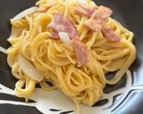 ランチ♪ワンパン♪簡単カルボナーラ作り方7写真