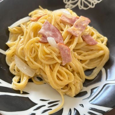 ランチ♪ワンパン♪簡単カルボナーラ by 愛蕊ラボ 【クックパッド
