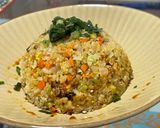 #キャベツとニンニク醤油の彩り炒飯作り方8写真