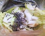 火不要【袋で揉むだけ】無限白菜と乾燥油揚げ🍺酒沼作り方2写真