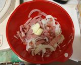 玉葱ベーコンチーズinフレンチトースト作り方1写真