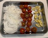 ミニトマトと新玉ねぎのレモンマリネ作り方1写真