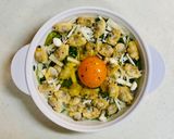 ほうれん草とあさりの巣篭もり作り方4写真