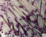 紫大根のツナサラダ作り方1写真