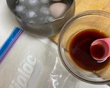 味玉の手巻き寿司　ごま油風味作り方1写真