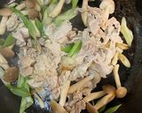 時短⭐︎豚肉とねぎのガーリック醤油パスタ作り方4写真