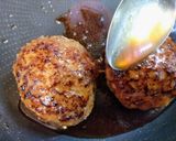 簡単夕飯！照り焼き和風ハンバーグソース！肉料理作り方5写真